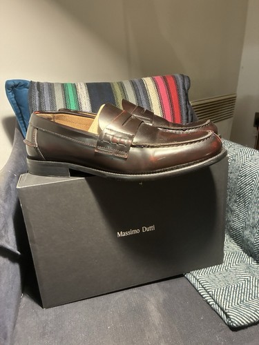 Massimo dutti leather penny - leather,