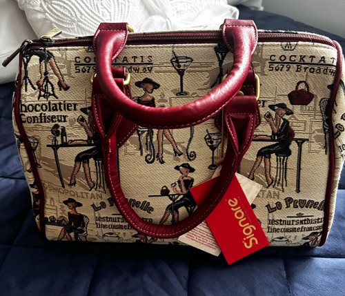 Signare tapestry barrel bag - tapestry,