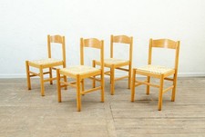 4 ITALIAN BEECH AND RUSH SEAT