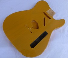 Tele Vintage Style Guitar Body 2pcs Centre Joined Alder Trans Yellow ≦2.16kg