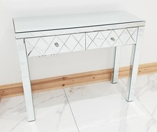 Dressing Table Silver Mirrored