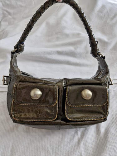 Reiss bronze leather shoulder - leather,