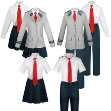 Anime My Hero Academia School Uniform Cosplay Costume Men's Women's Dress Outfit