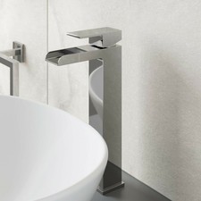 Waterfall Bathroom Taps Chrome