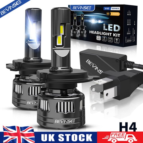Led headlight bulbs 120w - 2x, h4