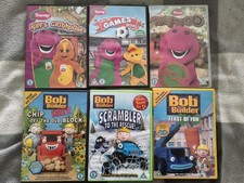 Barney, Bob The Builder DVD Bundle Children Tv shows X6 Free Postage