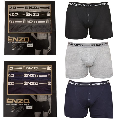 Enzo mens boxers shorts - mens, cotton