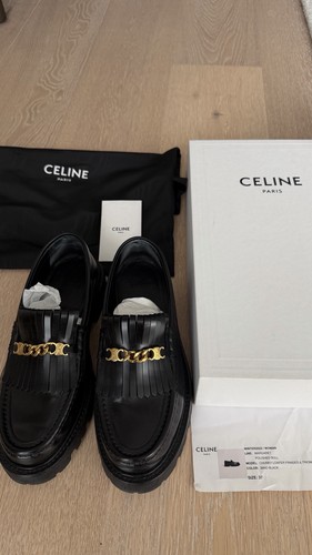 Celine black leather margaret - celine,