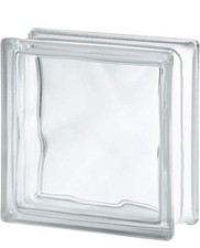 Wavy Glass Brick/Block 190mm