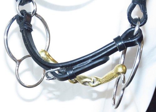 Leather curb strap jaw - curb,