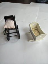 Dolls house victorian pram and