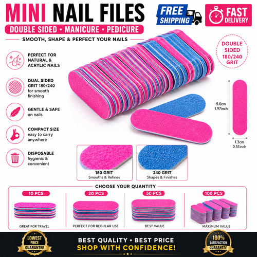 Mini nail files - nail, board