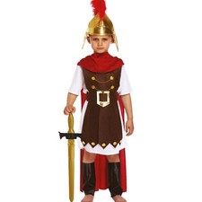 Kids Roman General Costume for Boys - Gladiator Fancy Dress for Book Day