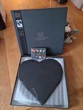 The Just Slate company Heart shaped place mats X 2 BNIB