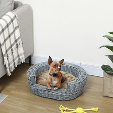 Elevated Wicker Dog Cat Sofa