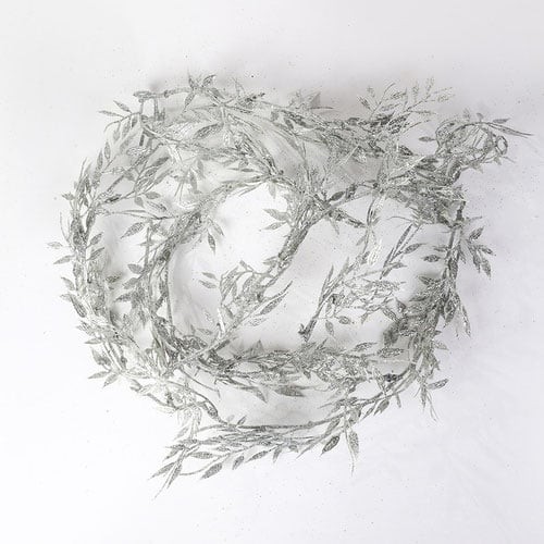 Silver glitter eucalyptus - silver,