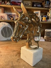 Horse Face Aluminium In Gold