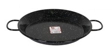 30cm Professional Spanish ENAMELED STEEL Paella Pan PANS Heavy Duty 