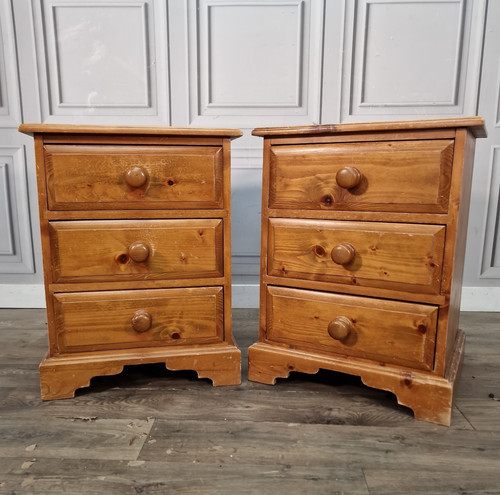 Vintage pine bedside - vintage, cabinets