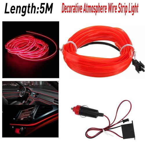 Red led auto car interior - auto,