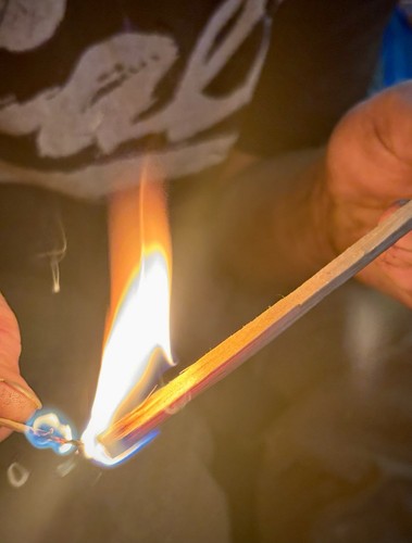 Pitch pine fire starter - pitch, fire-starter