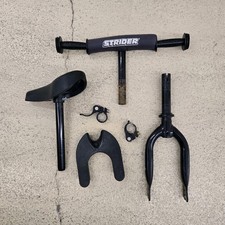 12" Strider Sport Balance Bike REPLACEMENT Fork - Saddle -  clamps- Handlebar +