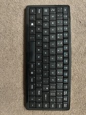 Accuratus Curve Wireless Mini Keyboard Ergonomic Compact Black UK Layout w/...