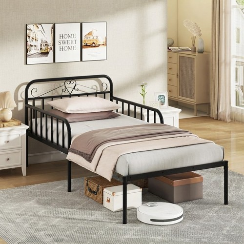 Modern metal platform bed - platform,