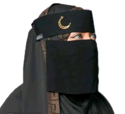 Niqab double elastic single - ,