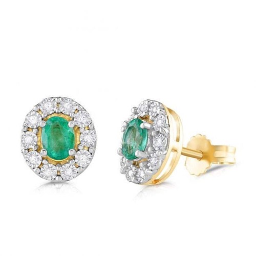 9ct yellow gold emerald and - yellow,
