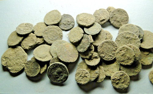 Five ancient roman bronze - (5),