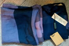 New With Tags Burberry Mega Check Satin Silk Scarf