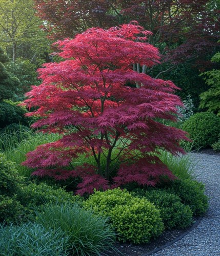 Japanese purple maple tree - purple,