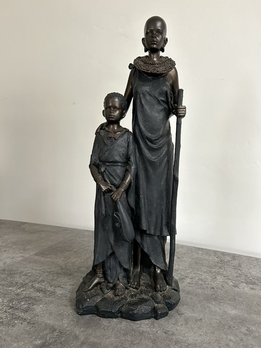 Masai lady child figurine - lady, &