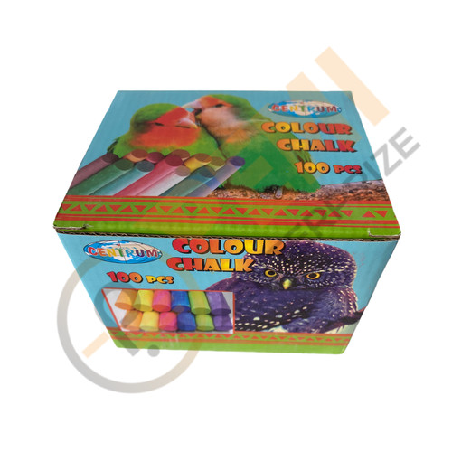100 coloured chalk sticks - x,