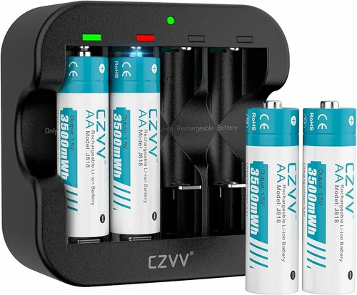 4pack czvv aa lithium - 4pack, 1.5v