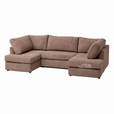 U Shape Corner Sofa Jumbo Cord