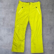 Mens Yellow The North Face Hyvent Ski Trousers Salopettes (Size L) S725