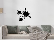 Funny 3 x Splash Wall Stickers