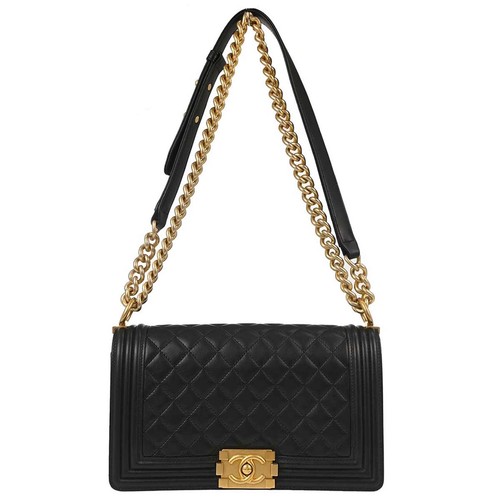 Boy chanel black lambskin - chanel,