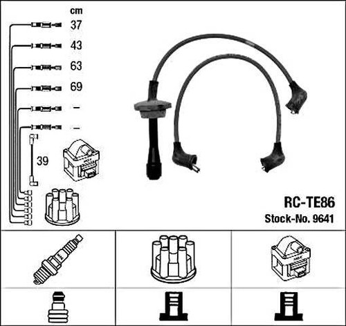Blue ignition cable - blue,