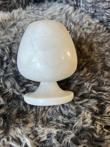 White stone pedestals cup - stone,