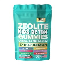 Zeolite Kids Detox Gummies Mixed Berry Flavored All-in-One 60 Gummies
