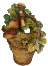 Vintage Bossons Wall Plaque Robins Height 19.5cm