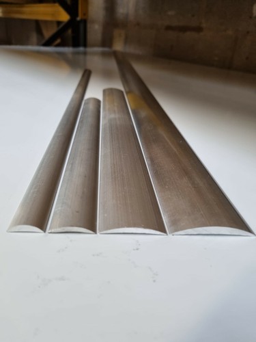 Aluminium half round moulding - aluminium,