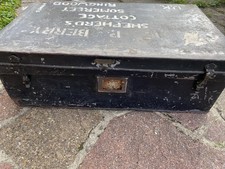 Tin Trunk Vintage Antique