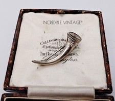 Antique Silver Tone Hunting