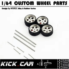 Wheel set for 1:64 cars