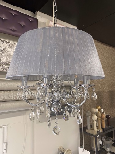 Crystal chandelier with grey - chandelier,