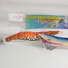Sea Fishing Squid Jig Lures Razor Hooks Bait Boat Pier Beach Tackle Kayak Lumi 